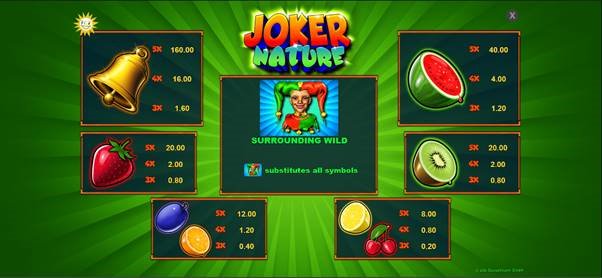 Joker Nature slot features