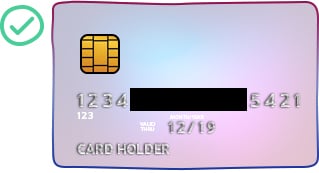 Credit Card Sample Photo for Verification