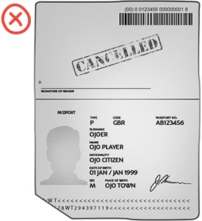 Example of Invalid Documents for Verification Purposes