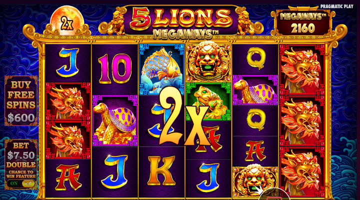 5 Lions Megaways Features Screenshot