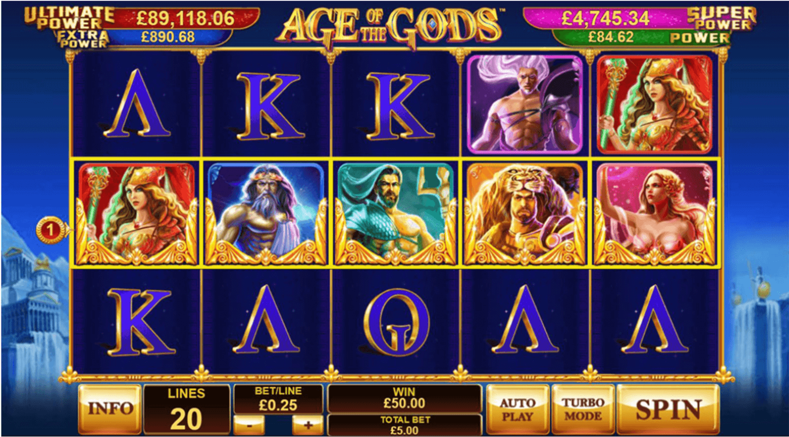 Age of the Gods slot machine