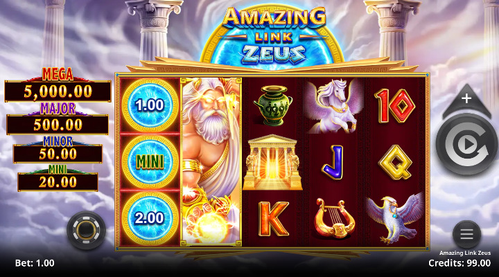 Amazing Link Zeus Slot Screenshot