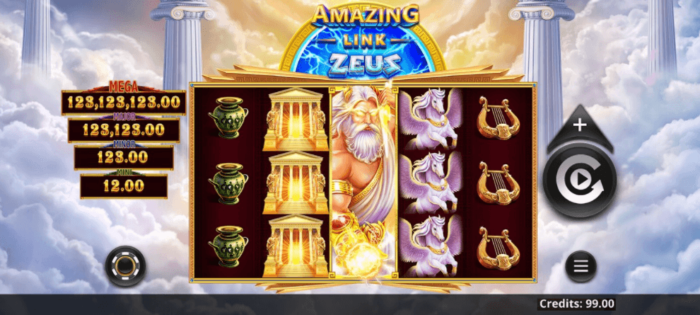 Amazing link Zeus slot symbols
