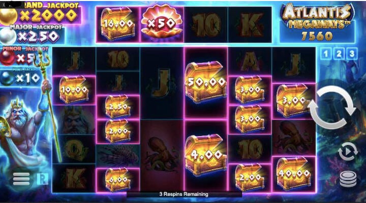 Atlantis Megaways jackpot spins