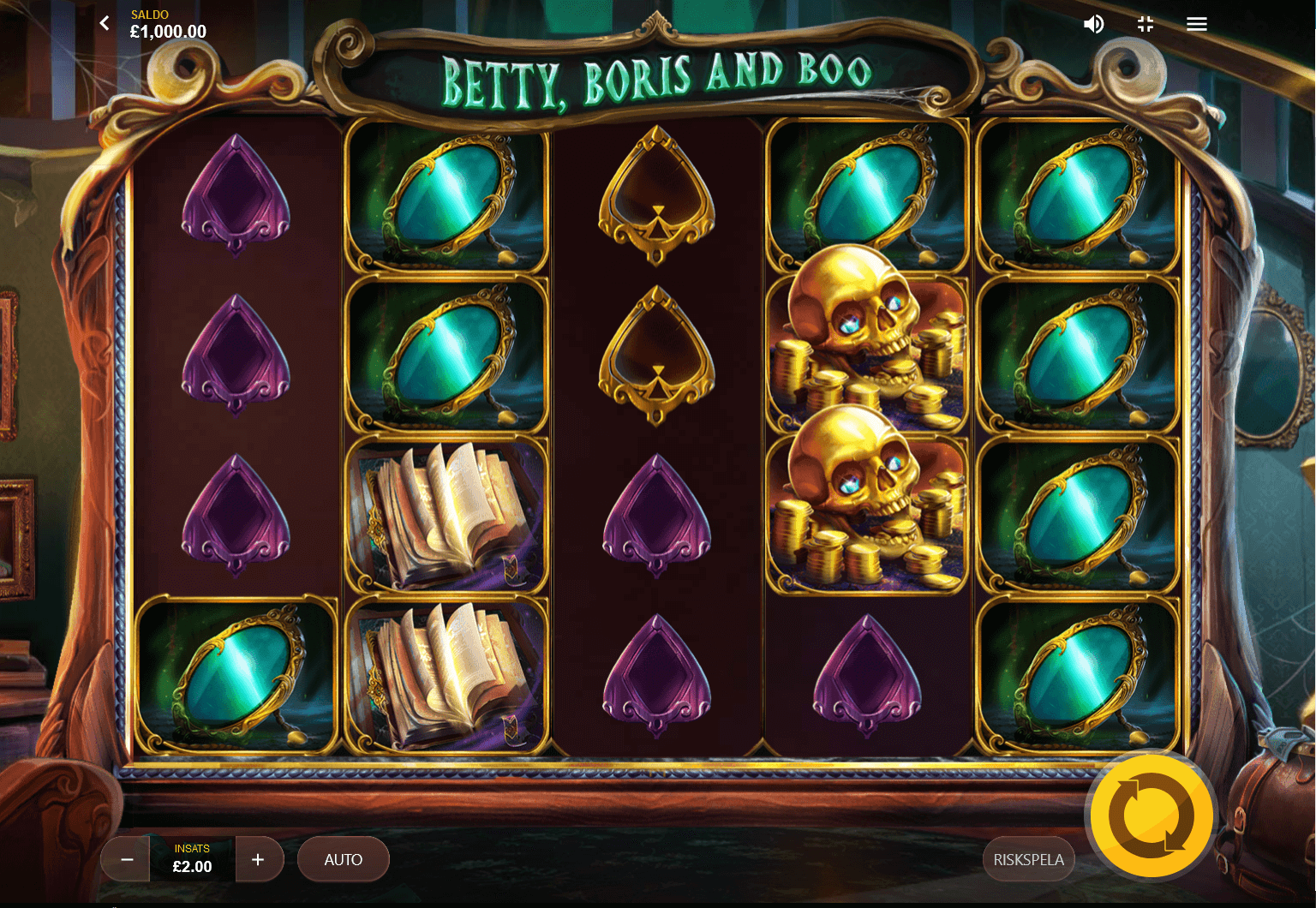 Betty, Boris and Boo slot | 100 free spins | PlayOJO