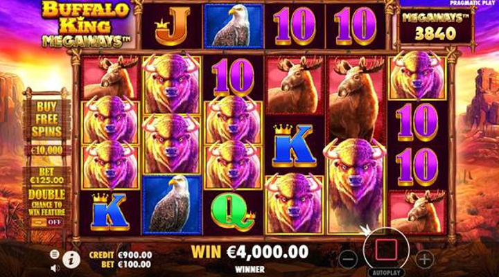 Fonctionnalités machine à sous Buffalo King Megaways