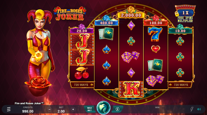 Fire and Roses Joker Slot Screenshot