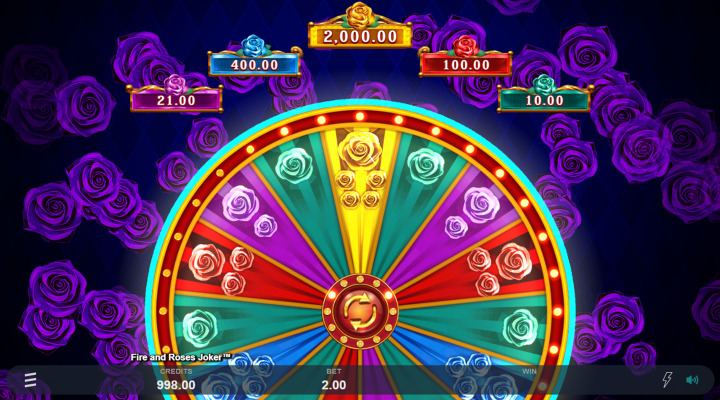 Fire and Roses Joker Features Screenshot