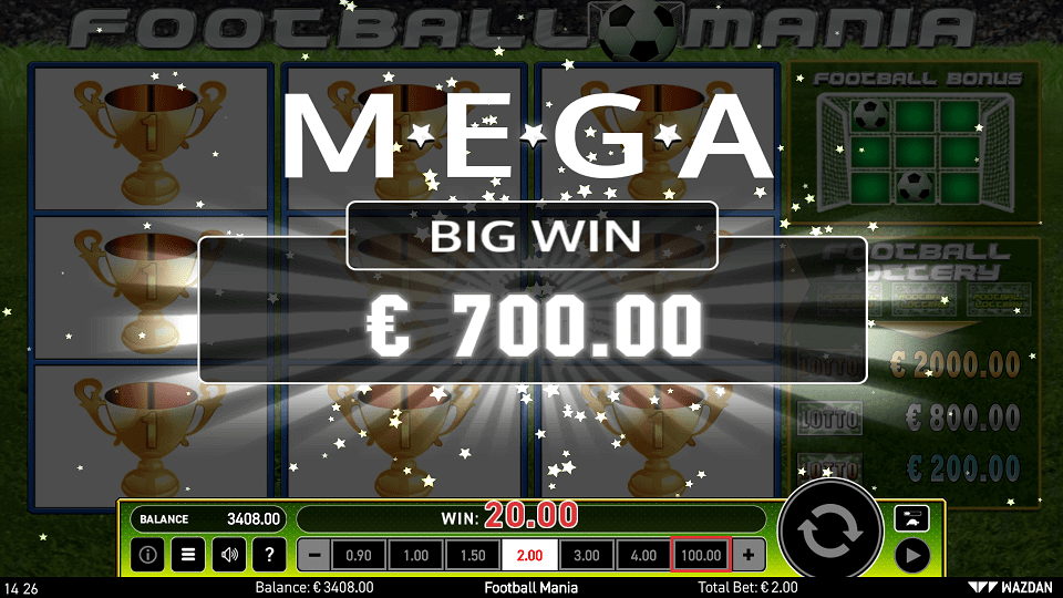 Football Mania Slot Mega Big Win