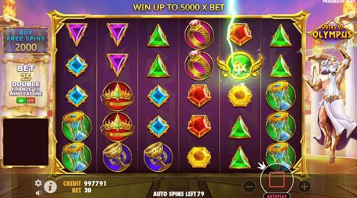 Gates of Olympus Features Screenshot