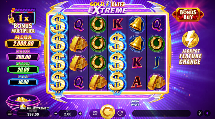 Gold Blitz Extreme machine à sous