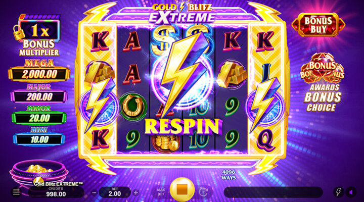Gold Blitz Extreme machine à sous