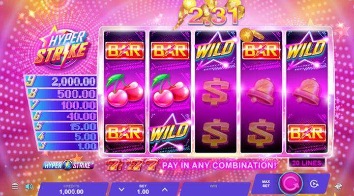 Hyper Strike machine à sous