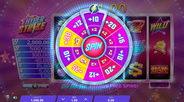 Hyper Strike machine à sous