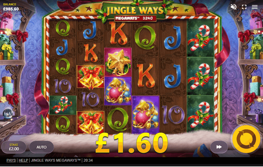 Jingle ways megaways slot features
