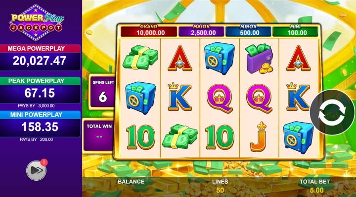 Piggies and the Bank Mega Fire Blaze Power Play Machine à sous