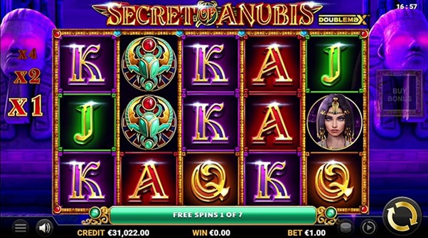 Symboles Machine à sous Secret of Anubis DoubleMax