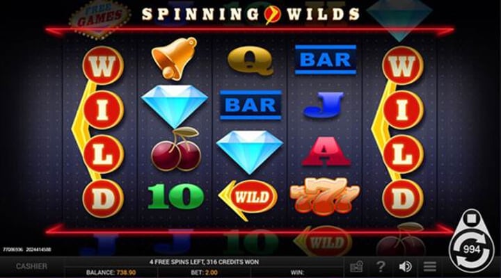 Spinning Wilds Features Screenshot