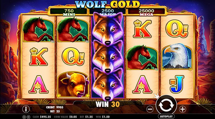 Wolf Gold Slot Screenshot