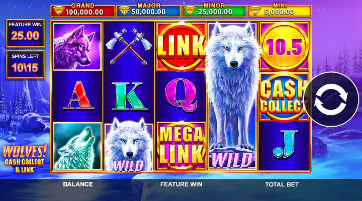 Wolves! Cash Collect & Link Features Screenshot