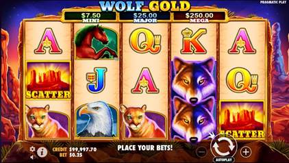 Wolf Gold Slot Screenshot