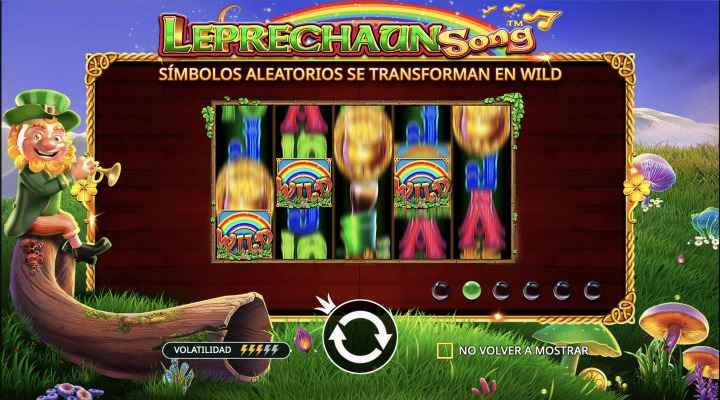 Pantalla de inicio  de Leprechaun Song