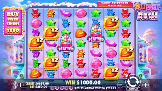 Captura de pantalla del juego Sugar Rush