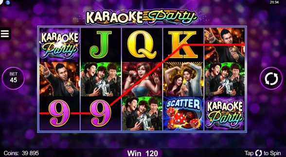 Líneas de pago slots Karaoke Party