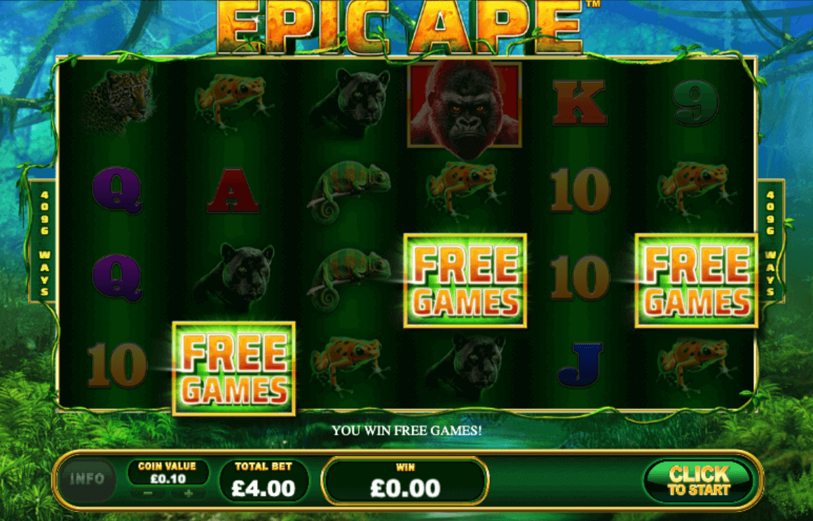 EPIC APE – FREE SPINS 1