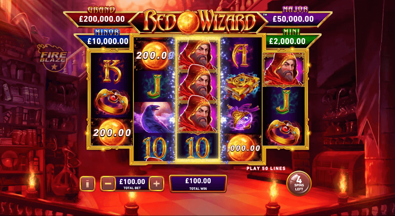 RED WIZARD FREE SPINS 2