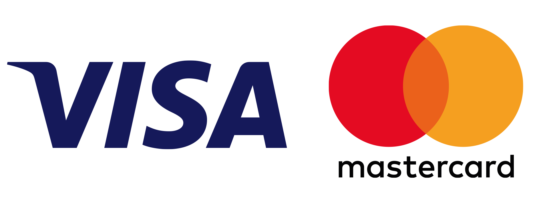 Logo Visa y Mastercard