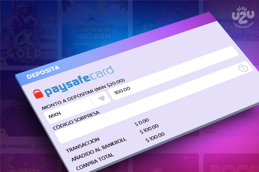 Casino con paysafecard Pagos Seguros PlayUZU