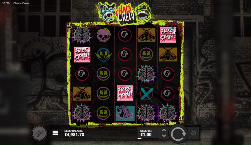 Símbolos scatter del juego Chaos Crew