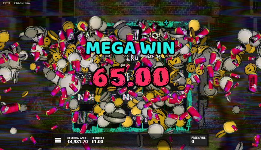 Mega ganancia en el juego Chaos Crew de Relax Hacksaw