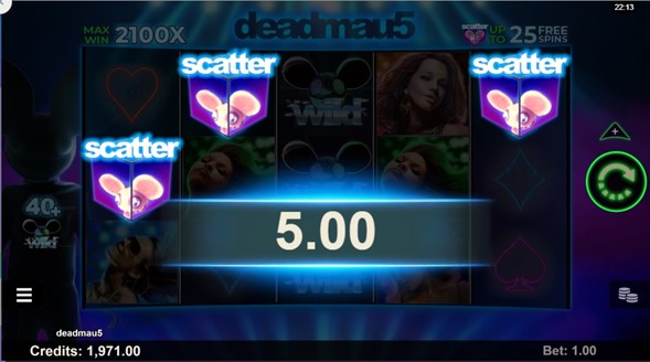 Scatter de la Slots Deadmau 5
