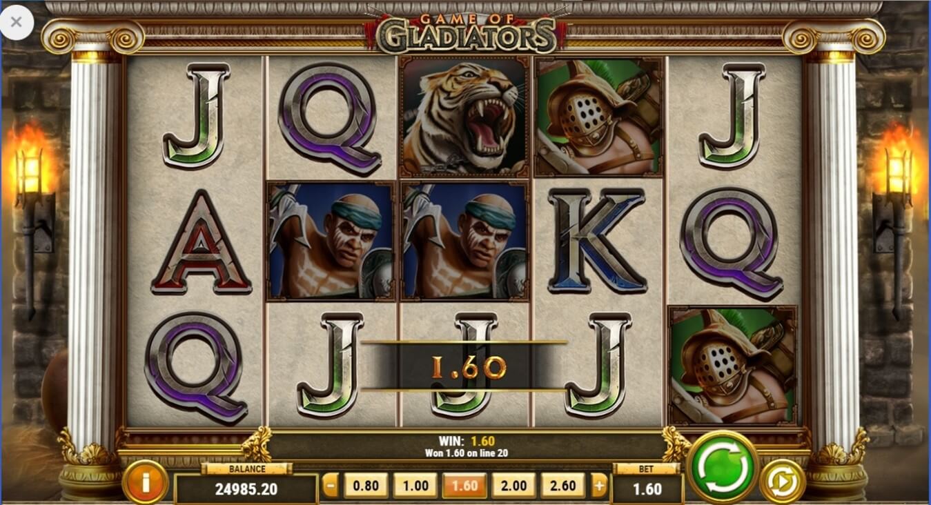 Simbolos de la Slot Game of Gladiators