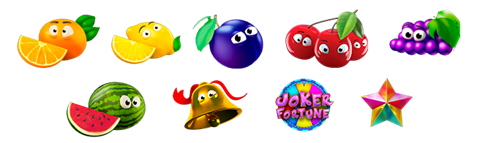 Simbolos de la Slots Joker Fruit