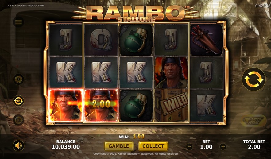 Simbolos de la Slot Rambo