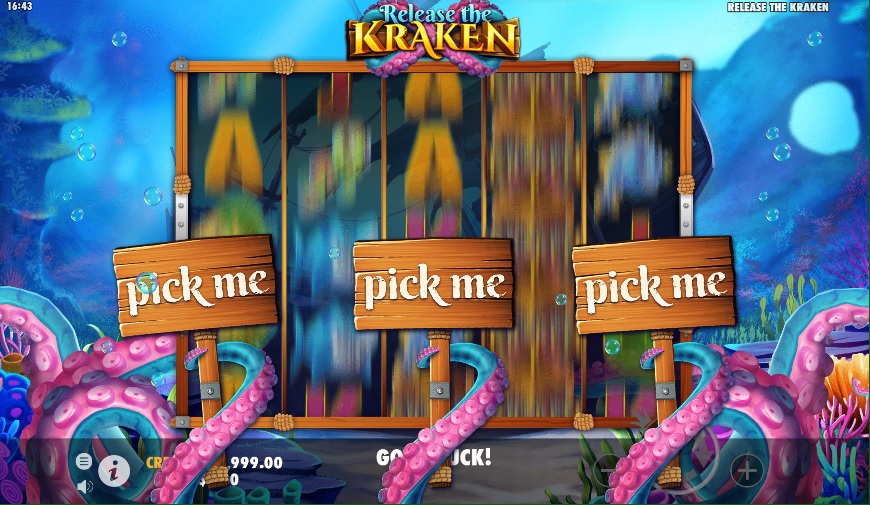 Tentáculos de Kraken en el juego Release the Kraken de Pragmatic Play